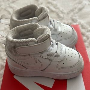 4c baby white Nike force 1 high top